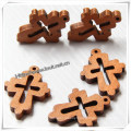 Antique Natural Cheap Finished Wooden Crosses for Crafts (IO-cw011)